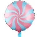 Pembe Mavi Geçişli Şeker Folyo Balon (45 cm)