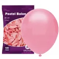 Pembe Pastel Balon 100 Adet