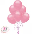 Pembe Pastel Balon 15 Adet