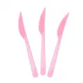 Pembe Plastik Bıçak Lüks (25 adet)