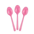 Pembe Plastik Kaşık Lüks (25 adet)