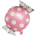 Pembe Puantiyeli Şeker Folyo Balon (57x44 cm)