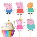 Peppa Pig Şekilli Kürdan 10 Adet