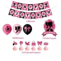 Pink Girl Doğum Günü Partisi Süsleme Seti