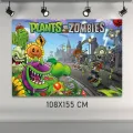 Plants vs Zombies Doğum Günü Posteri (108x155 cm)