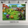 Plants vs Zombies Parti Arka Fon Afişi (108x155 cm)