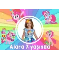 Pony Kişiye Özel Doğum Günü Parti Afişi 70*100 cm