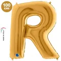 R Harf Folyo Balon – Gold – 100 cm (40 inch)