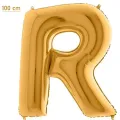 R Harf Folyo Balon – Gold – 100 cm (40 inch)