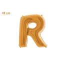R Harf Folyo Balon – Gold – (35 cm - 16 inch)