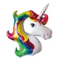 Renkli Unicorn Kafa Folyo Balon 97x80 cm