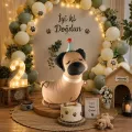 Retro Şapkalı Köpek Folyo Balon (76x50 cm)