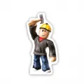 Roblox Ayaklı Pano Builderman 35x17 cm