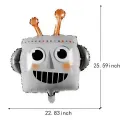Robot Folyo Balon (65x58 cm)