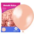 Rose Gold Balon Metalik 100 Adet