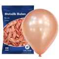 Rose Gold Balon Metalik (100 Adet)