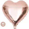 Rose Gold Kalp Folyo Balon (45 cm)