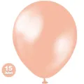Rose Gold Metalik Balon 15 Adet