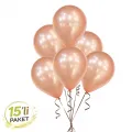 Rose Gold Metalik Balon (15 Adet)