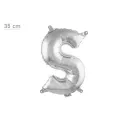 S Harf Folyo Balon – Gümüş – (35 cm - 16 inch)