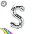 S - Harfi Folyo Balon Gümüş (75 cm)