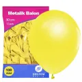 Sarı Balon Metalik 100 Adet