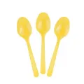 Sarı Plastik Kaşık Lüks (25 adet)