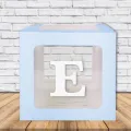 Şeffaf Kutu Harf Mavi 25 cm Adan Zye