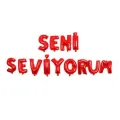 Seni Seviyorum Folyo Balon Kırmızı (35 cm)