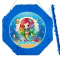Sevimli Deniz Kızı Pinyata 42 cm + Sopası