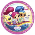 Shimmer & Shine Işıltı ve Parıltı Tabak (8 Adet)