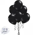 Siyah Pastel Balon (15 Adet)