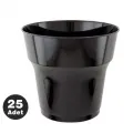 Siyah Plastik Lüks Bardak (25 Adet)