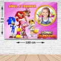 Sonic Boom Doğum Günü Parti Afişi Kız 70*100 cm