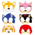 Sonic Boom Kağıt Maske 6 Adet