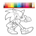16 Sayfa Sonic Boyama Kitabı Stickerlı 1 Adet
