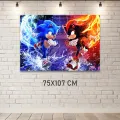 Sonic vs Shadow Doğum Günü Afişi (75x107 cm)