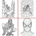 16 Sayfa Spiderman Boyama Kitabı Stickerlı 1 Adet