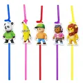Stumble Guys Temalı Pipet (10 Adet)