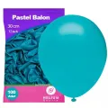 Turkuaz Pastel Balon 100 Adet