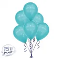 Turkuaz Pastel Balon (15 Adet)
