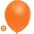 Turuncu Balon Metalik 15 Adet