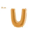 U Harf Folyo Balon – Gold – (35 cm - 16 inch)