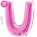 U Harf Folyo Balon – Pembe – 100 cm (40 inch)