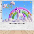 Unicorn Doğum Günü Parti Afişi 70*100 cm