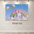 Unicorn Doğum Günü Parti Afişi (75x107 cm)