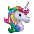 Unicorn Gökkuşağı Renkli Folyo Balon 5li set