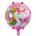 Unicorn Gökkuşağı Renkli Folyo Balon 5li set