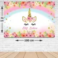 Unicorn İsme Özel Doğum Günü Afişi 70*100 cm