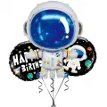Uzay Temalı Astronot Folyo Balon 3lü Set